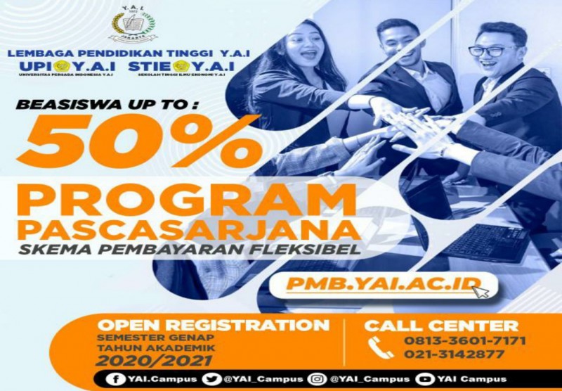 Beasiswa Program Pascasarjana Tahun Akademik 2020/2021