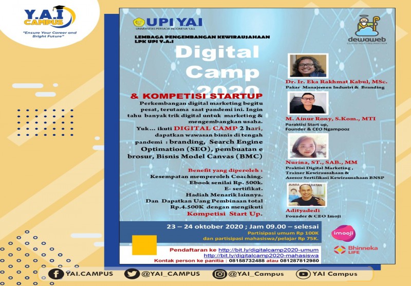 Digital Camp & Kompetensi Start Up 2020