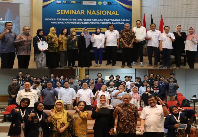 Himpunan Mahasiswa Teknik Sipil UPI Y.A.I Sukses Gelar Seminar Nasional: Inovasi Teknologi Beton Pracetak dan Prategang untuk